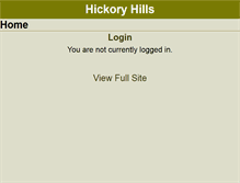 Tablet Screenshot of hickoryhillsliving.com